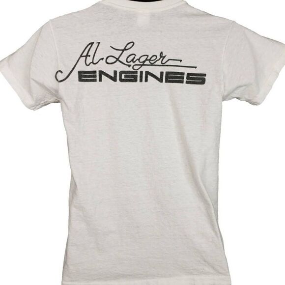 Al Lager Engines Porsche Racing T Shirt Vintage 80s First National City Traveler - Picture 3 of 8